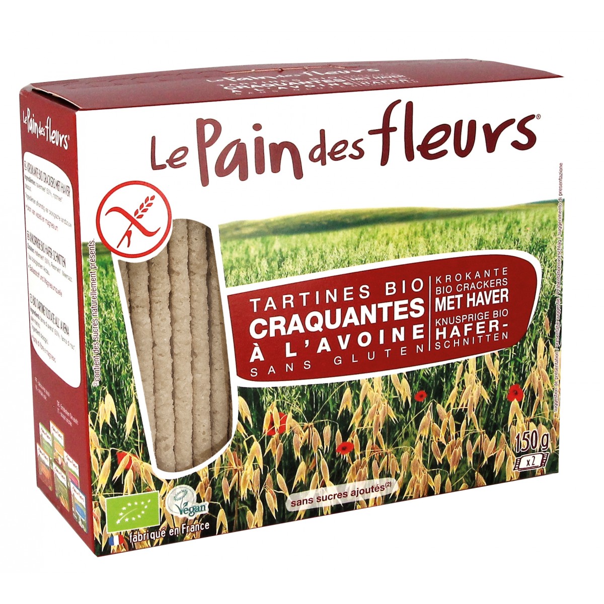 Cracker de avellana Le Pain des Fleurs 150 g