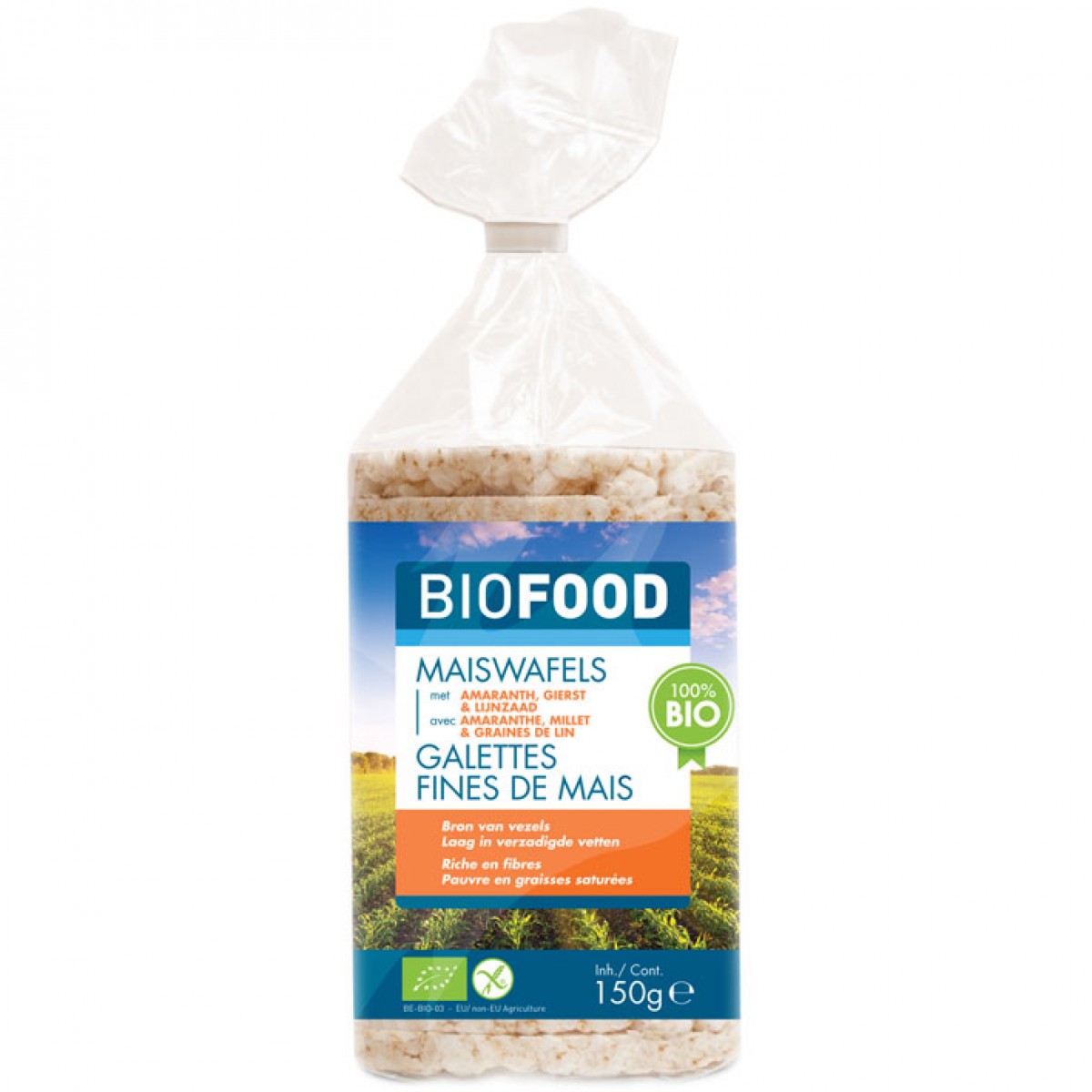 pizza Booth Zeg opzij BioFood Maiswafels | Bestel glutenvrije producten van BioFood online bij  Glutenvrije Webshop