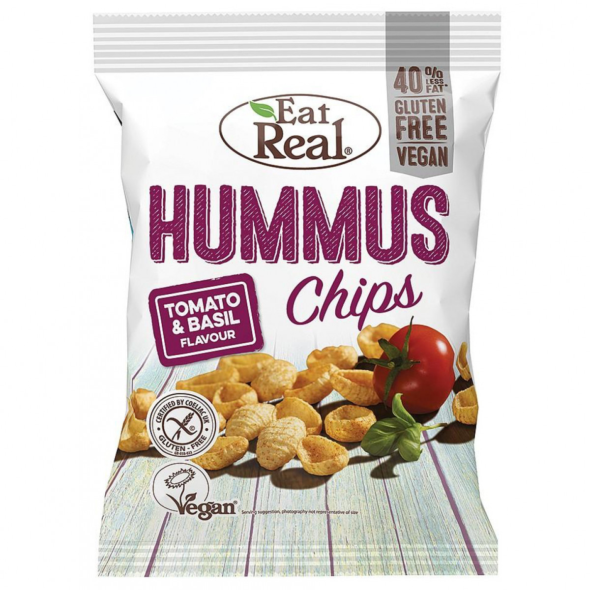 Hummus Chips Tomaat & Basilicum