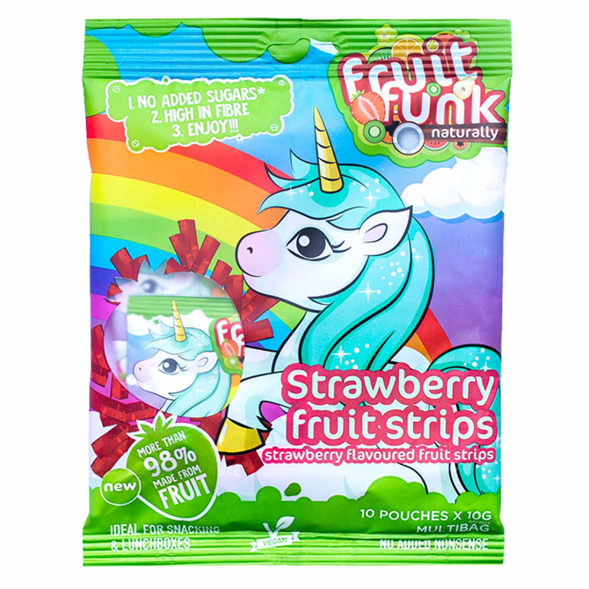 Unicorn Fruit Strips Strawberry Multipack