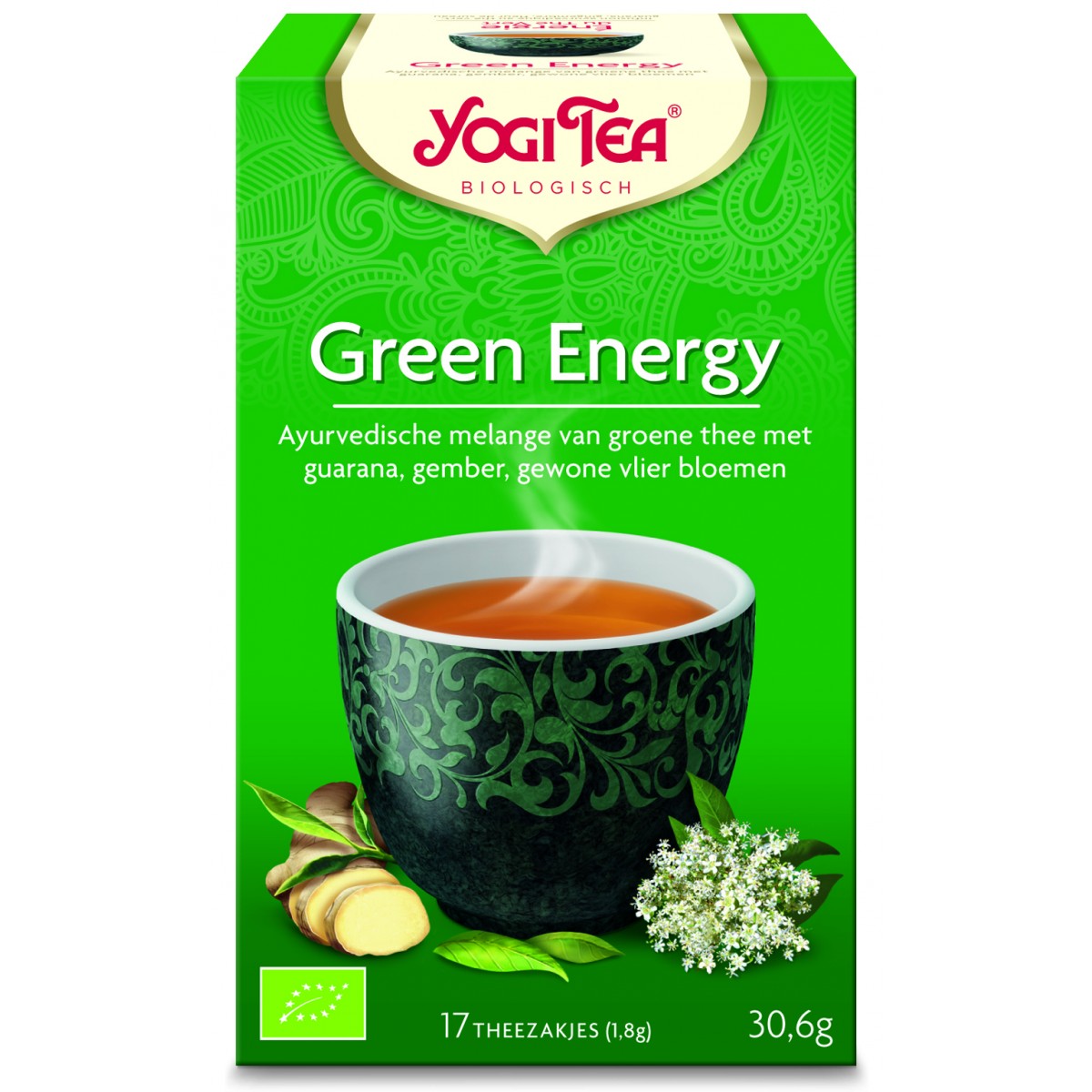 Onschuldig Dicteren paperback Yogi Tea Green Energy | Bestel glutenvrije producten van Yogi Tea online  bij Glutenvrije Webshop