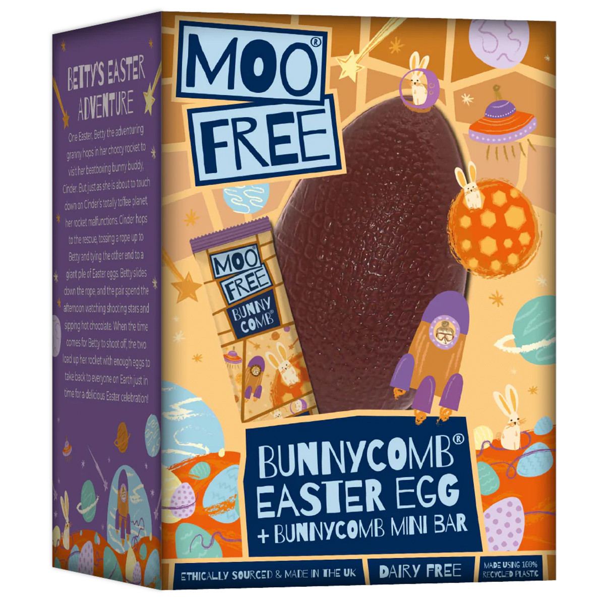 Vegan Chocolade Paasei Bunny Comb