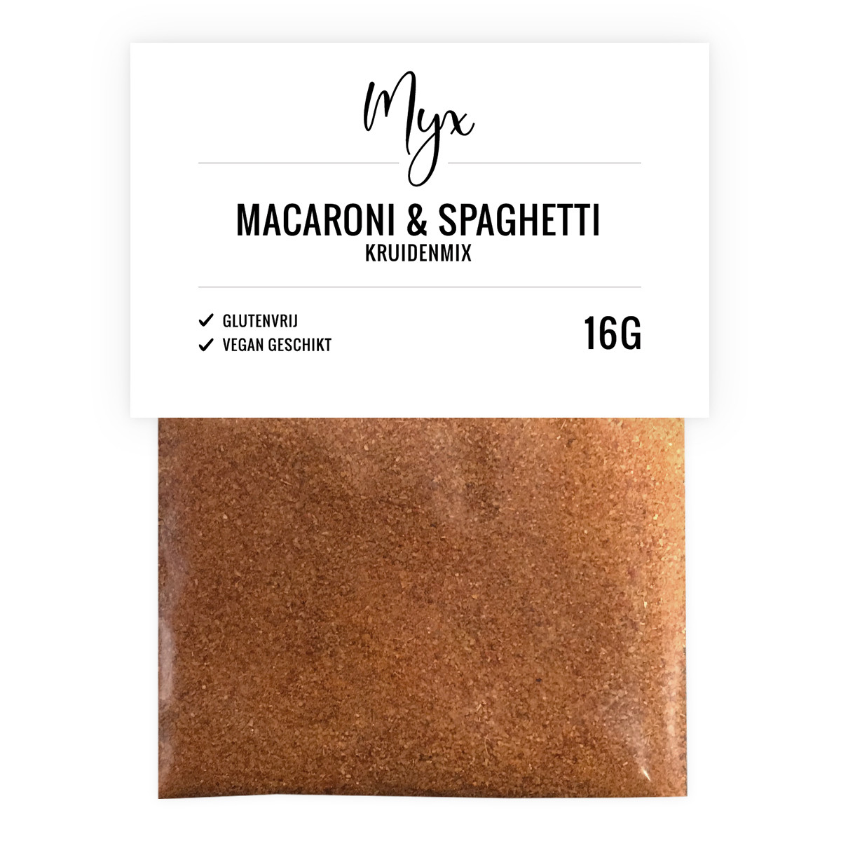 Sada Proportioneel Perforatie Myx Kruidenmix Macaroni Spaghetti | Bestel glutenvrije producten van Myx  online bij Glutenvrije Webshop