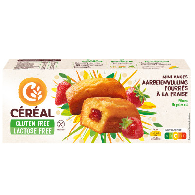 Céréal Mini Cakes Met Aardbeienvulling