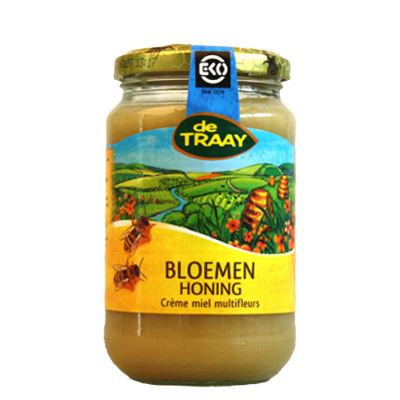 De Traay Bloemen Crème Honing Biologisch 450 gram