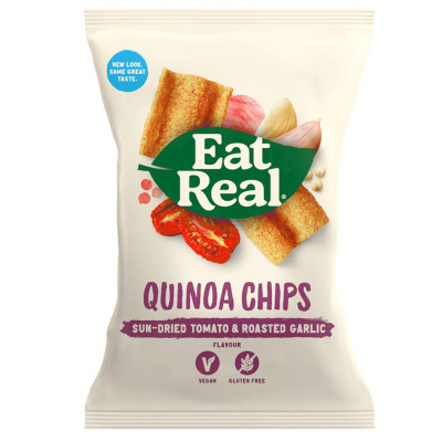 Eat Real Quinoa Chips Tomaat & Knoflook
