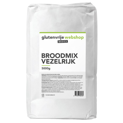 Glutenvrije Webshop Basics Broodmix Vezelrijk 5 kilo