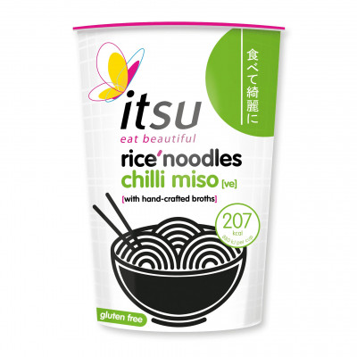 Itsu Chilli Miso Rice Noodles Cup