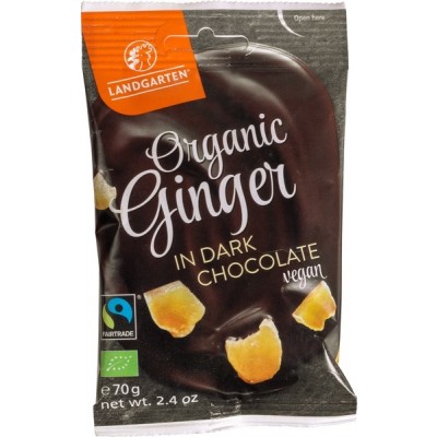 Landgarten Ginger In Dark Chocolate