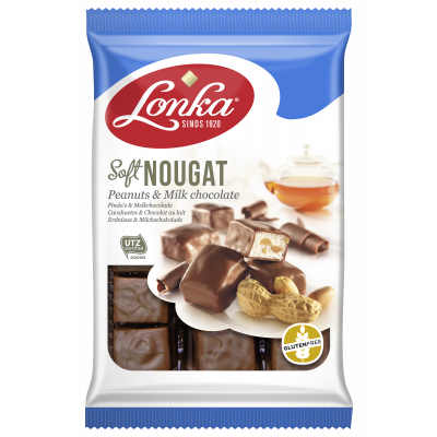 Lonka Soft Nougat Peanuts & Milk Chocolate
