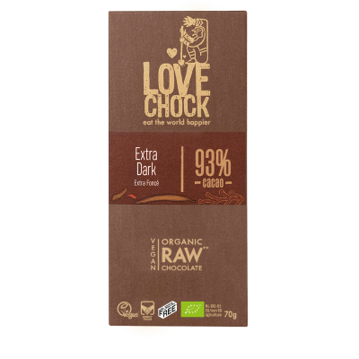 Lovechock Chocoladetablet Extra Dark 93% Cacao