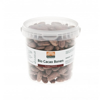 Mattisson Rauwe Cacao Bonen Biologisch 450 gram