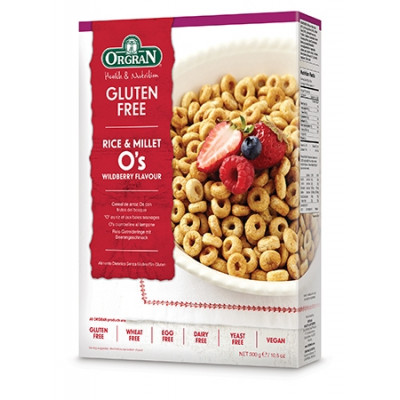 Orgran Rice & Millet O's Wildberry Flavour