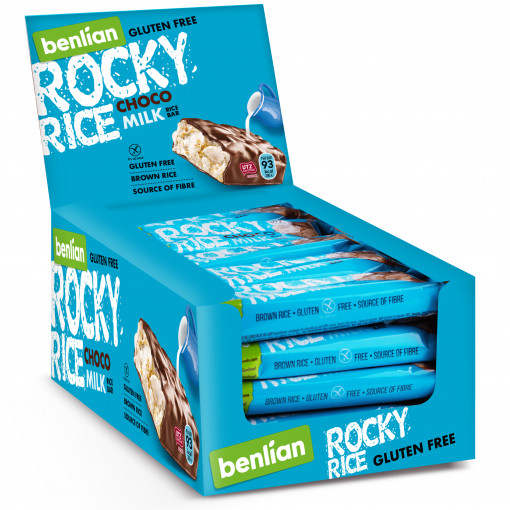 Rocky Rice Choco Milk Bar (Doos - 20 stuks) van Benlian