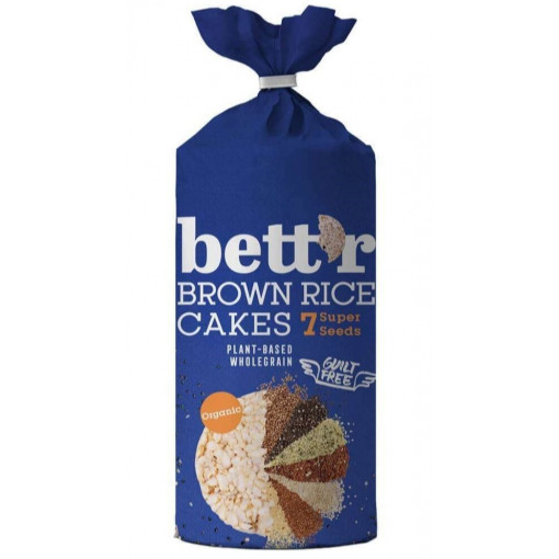 Brown Rice Cakes 7 Super Seeds van Bettr