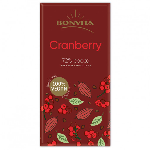 Premium Chocoladetablet Cranberry van Bonvita
