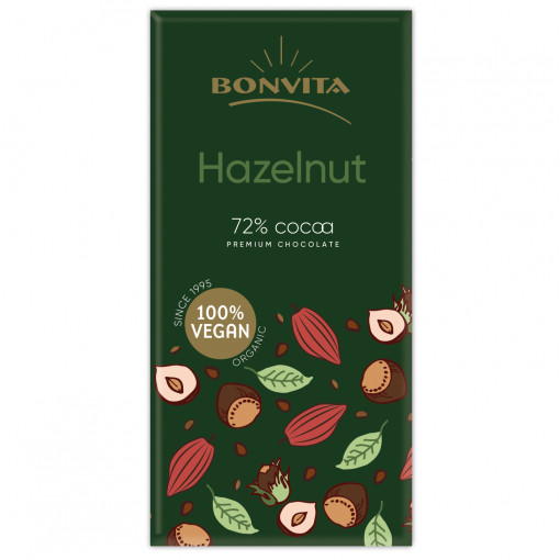 Premium Chocoladetablet Hazelnoot van Bonvita