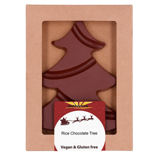 Vegan Chocolade Kerstboom Praline Melk van Bonvita