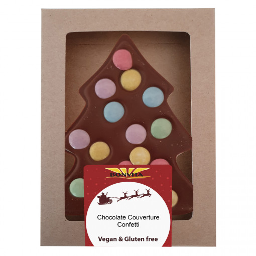 Vegan Chocolade Kerstboom Confetti Melk van Bonvita