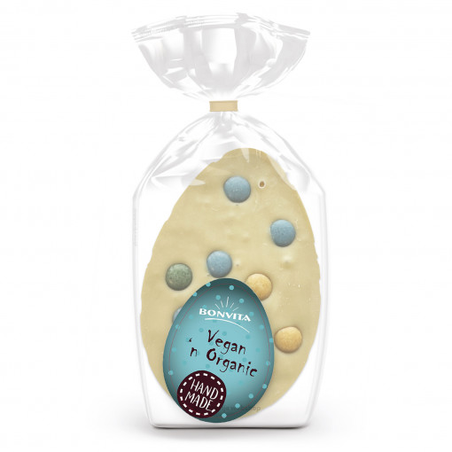 Vegan Witte Chocolade Paasei Tablet Confetti van Bonvita