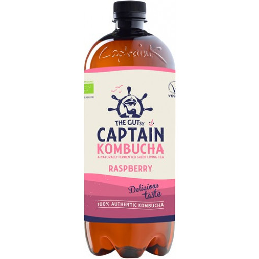 Kombucha Raspberry 1 Liter van Captain Kombucha