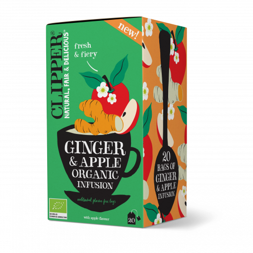 Ginger & Apple Tea van Clipper
