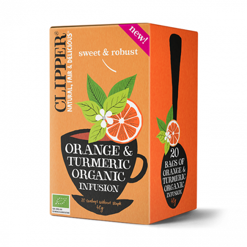 Orange & Turmeric Tea van Clipper