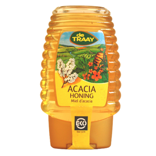 Acacia Honing Biologisch (knijpfles) van De Traay