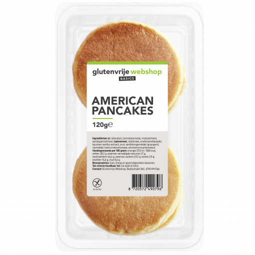 American Pancakes van Glutenvrije Webshop Basics