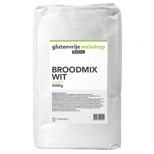 Broodmix Wit 5 kilo van Glutenvrije Webshop Basics