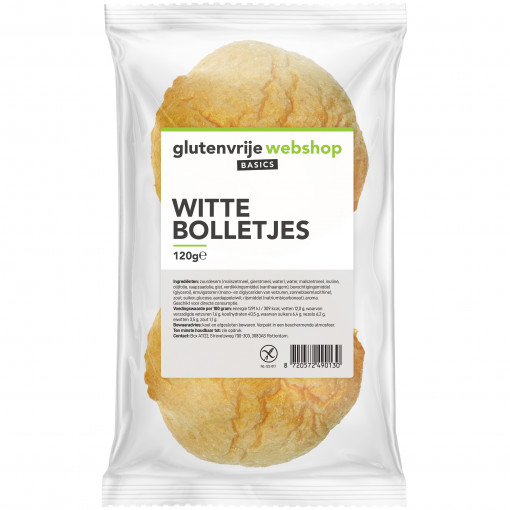 Witte Bolletjes van Glutenvrije Webshop Basics