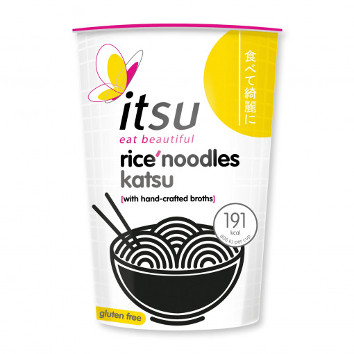 Katsu Rice Noodles Cup van Itsu