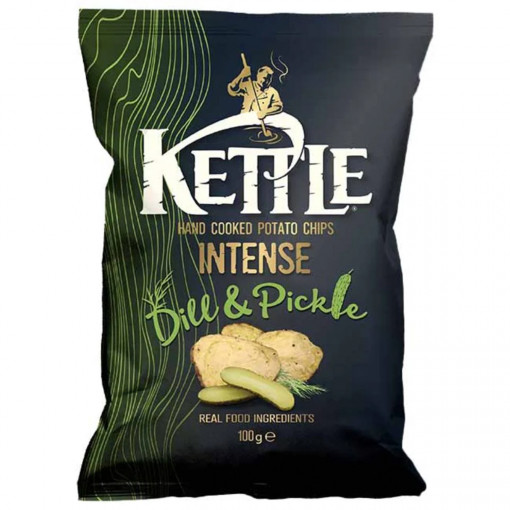 Chips Intense Dill & Pickle van Kettle Chips