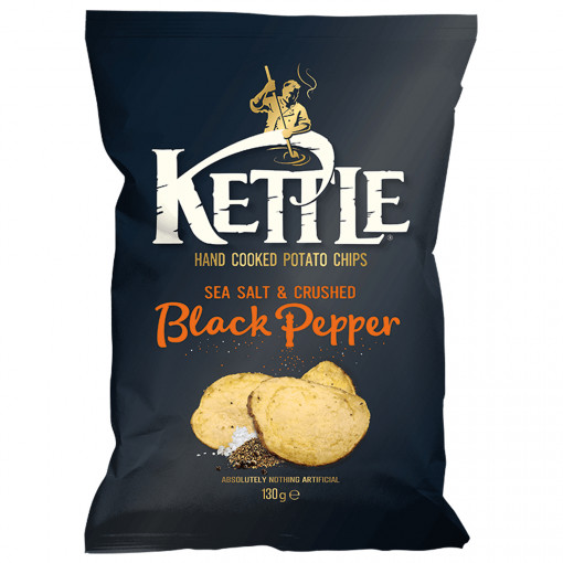 Chips Sea Salt & Crushed Black Pepper van Kettle Chips