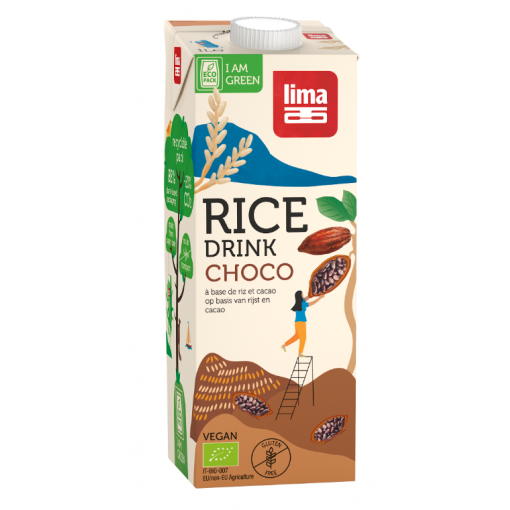 Rijstmelk Choco Calcium van Lima