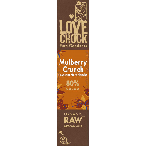 Chocoladereep Mulberry Crunch van Lovechock