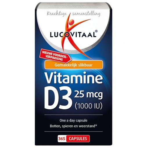 Vitamine D3 365 Capsules van Lucovitaal