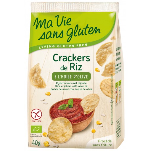 Rijstcrackers Met Olijfolie van Ma Vie Sans Gluten