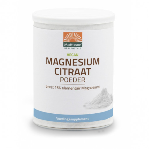 Magnesium Citraat Poeder 16% Elementair van Mattisson