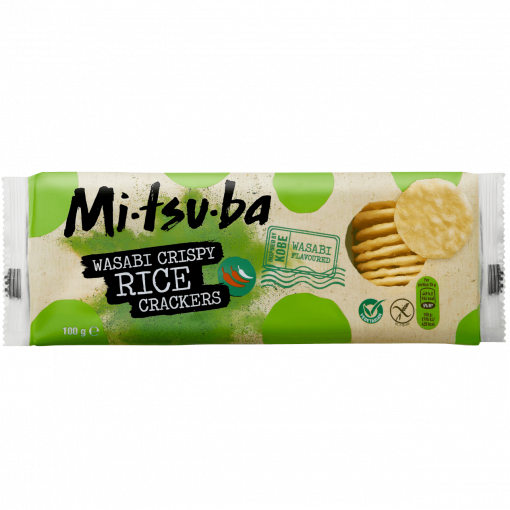 Rice Crackers Wasabi van Mitsuba
