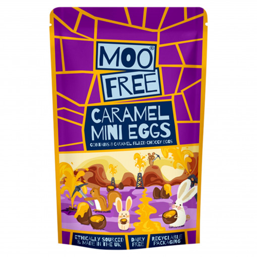 Vegan Chocolade Caramel Mini Eggs van Moo Free