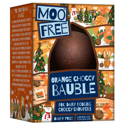 Vegan Chocolade Kerstbal van Moo Free