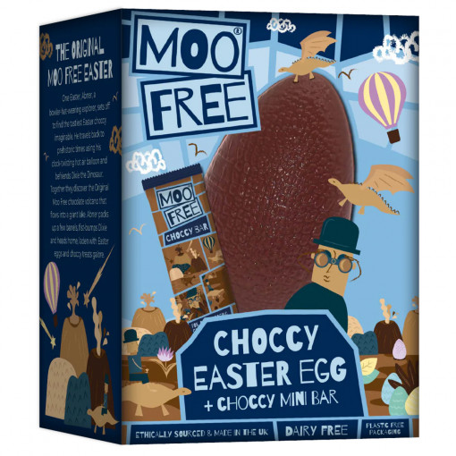 Vegan Chocolade Paasei Original van Moo Free