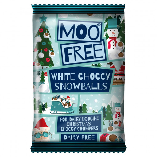 Witte Chocolade Sneeuwballen Lactosevrij  van Moo Free