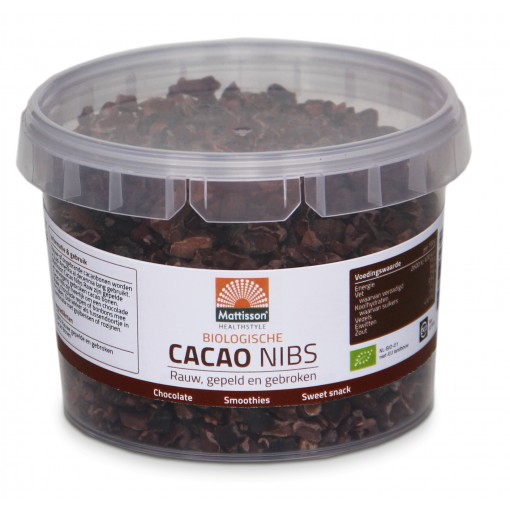 Cacao Nibs Biologisch 150 gram van Mattisson