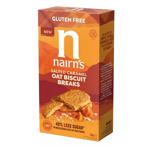 Biscuit Breaks Haver & Salted Caramel van Nairn's