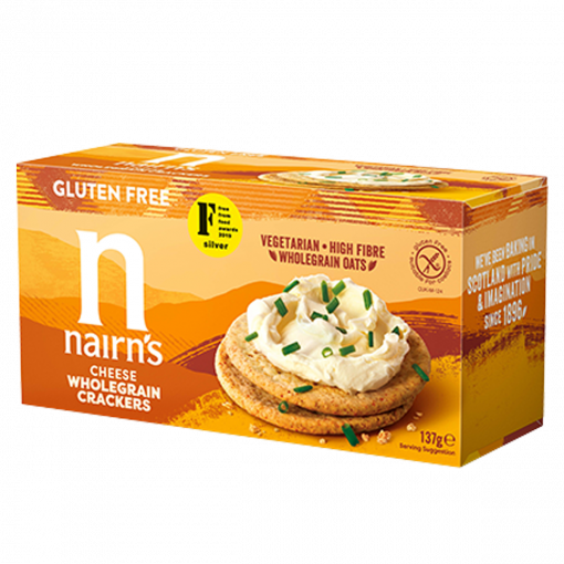 Volkoren Crackers Kaas van Nairn's
