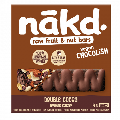 4-pack Double Chocolish van Nakd