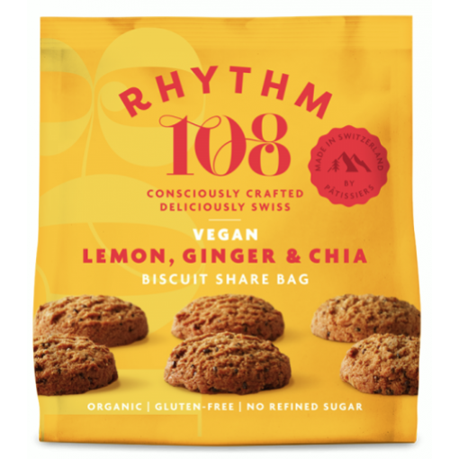 Lemon Ginger Chia Biscuits van Rhythm 108