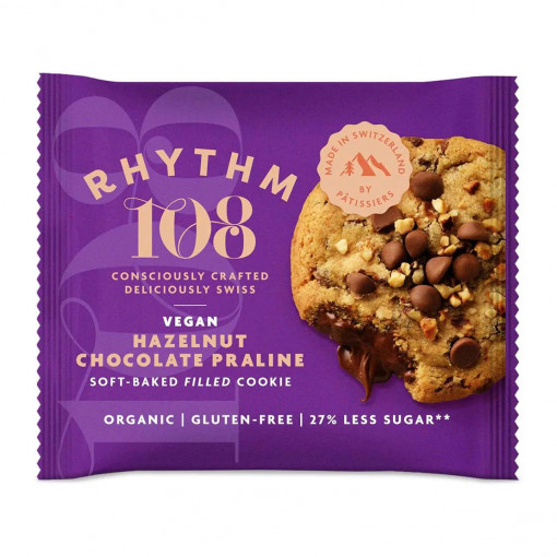 Vegan Hazelnut Chocolate Praline Cookie van Rhythm 108